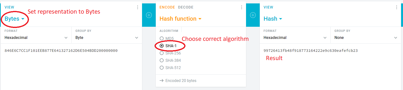 SHA-1 Calculation